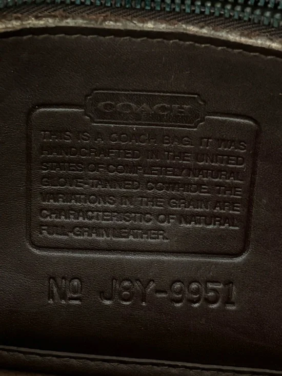 Coach Patricia Legacy Flap Mahogany Brown Leather Crossbody Saddle‎ Bag 9951 Y2K - Picture 11 of 11